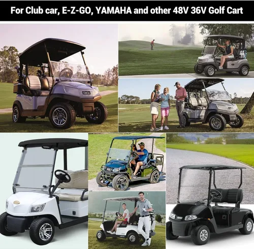 Vista 6 de Reductor de voltaje de 48V a 12V 10A 120W, convertidor DC-DC para carrito de golf, regulador de voltaje reductor IP68 impermeable con fusible
