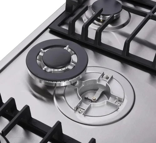Vista 6 de Deli-kit® Placa de cocina de gas de 34 pulgadas, doble combustible sellado, 5 quemadores, cocina de gas de acero inoxidable, cocina de gas Drop-In
