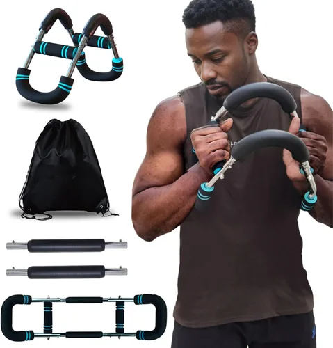 Vista 8 de Ultimate Twister Arm Trainer, Adjustable Chest Workout Equipment, Arm Trainer for Men, Chest Trainer for Men, Shoulder Muscle Training, Portable Azul