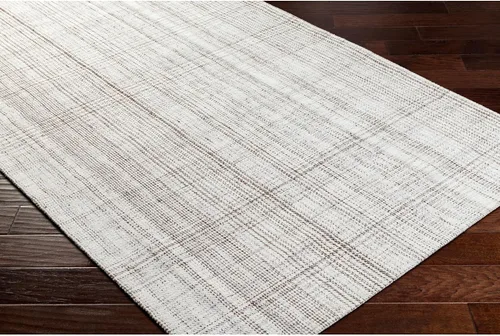 Vista 8 de Livabliss x Becki Owens Sammy Alfombra tejida a mano a cuadros, 2 x 3 pies, color blanco roto Blanco sucio