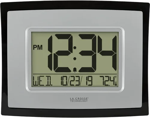 Vista 8 de La Crosse Technology WT-8002U-B-INT Reloj digital negro con temperatura