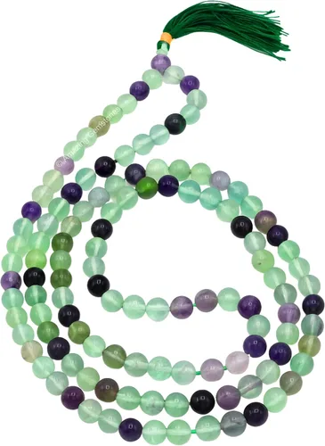 Vista 91 de Collar y Pulsera de Cuentas de Oración Japa Mala de Amazing Gemstone, 108 Cuentas para Meditación turquesa (African Turquoise)