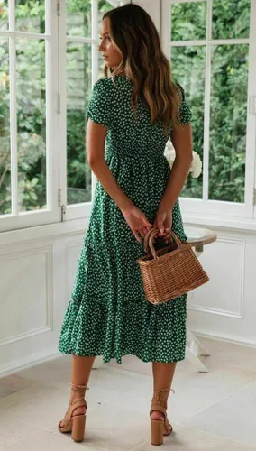 Vista 2 de Minivestido casual de mujer para primavera y verano