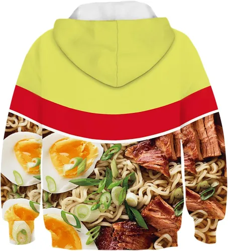 Vista 2 de jiazery QZ Sudadera con capucha con estampado 3D para niños y niñas de 5 a 14 años