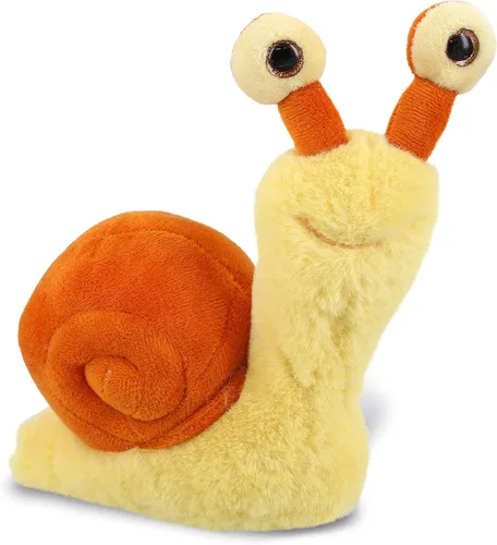 Vista 9 de DolliBu Caracol de peluche – Caracol azul de ojos grandes y abrazable, adorable juguete de peluche para jugar, lindo regalo de vida silvestre