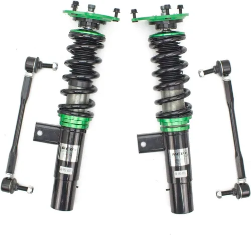 Vista 2 de Rev9 R9-HS2-033_7 Hyper-Street II Kit de bajada de suspensión de coilover, amortiguador mono-tubo con ajuste de rebote de 32 clics, longitud