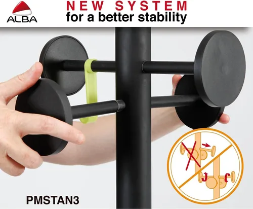 Vista 5 de ALBA Innovador soporte de pie para piso, BlackPMSTAN3N
