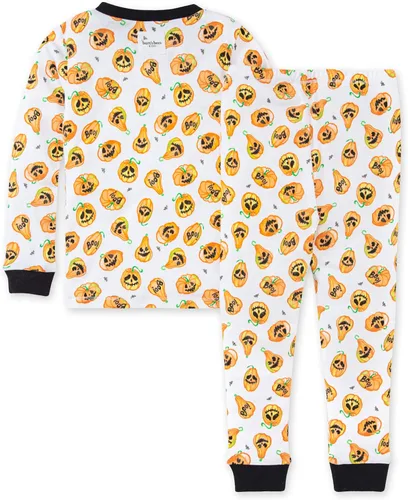 Vista 4 de Burt's Bees Baby Pijamas navideños de algodón orgánico a juego para toda la familia