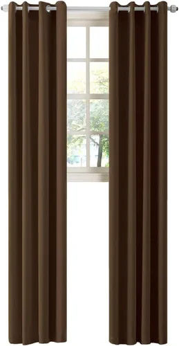 Vista 133 de LA PALMA Cortinas opacas con aislamiento térmico y ojales, para sala de estar, dormitorio, paquete de 2 paneles