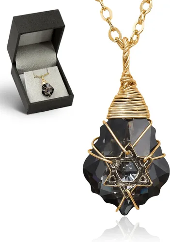 Vista 25 de Collar de estrella de David para mujeres y hombres, collar de estrella judía relleno de oro de 14 quilates, collar de Israel