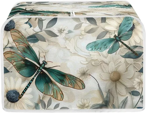 Vista 9 de Funda para tostadora Baxinh con estampado de mariposas y girasoles, 2 rebanadas, bandera americana, cubierta pequeña para electrodomésticos