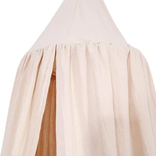 Vista 5 de Zerodis Toldo de cama para niños, estilo romántico, caqui, 94.5 x 19.7 x 106.3 pulgadas