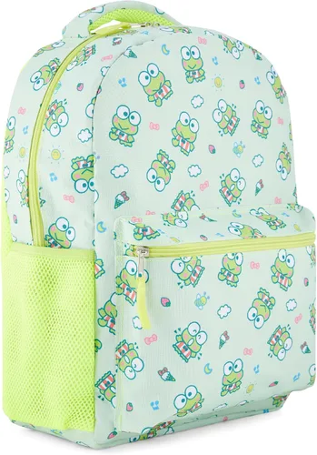 Vista 8 de Hello Kitty Allover Mochila escolar - My Melody, Kuromi, Keroppi, Badtz-Maru - Mochila para niños, niñas, mujeres - Mochila escolar
