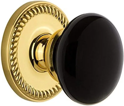Vista 8 de Grandeur Hardware 853005 Newport Roseta con perilla Coventry, privacidad, tamaño del fondo: 2.375 pulgadas, peltre antiguo