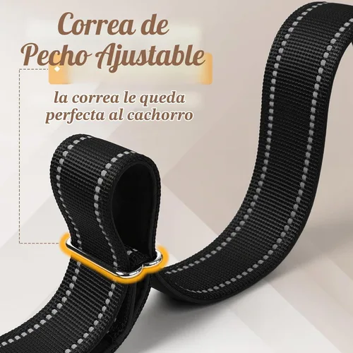 Vista 7 de rabbitgoo Arnés para perro sin tirones, ajuste rápido para perros de tamaño Chaleco para mascotas ajustable en el pecho con asa acolchada suave, sin