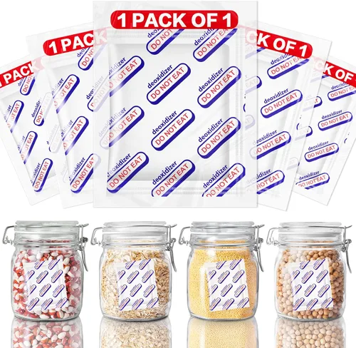 Vista 7 de Absorbentes de oxígeno para almacenamiento de alimentos, 300 cc (1 paquete de 1 paquete sellado al vacío individualmente, 100 paquetes totales)