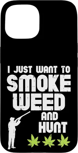 Vista 6 de iPhone 16 Smoke Weed Hunt Funny Hunting Cannabis 420 Hunter Hombres Mujeres Caso