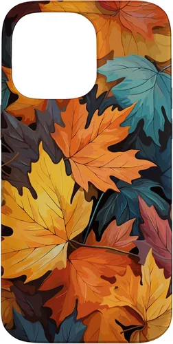 Vista 21 de Colorful Leaves Otoño y Otoño Tema, Otoño Color Funda para iPhone 17