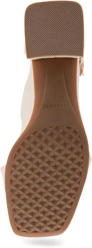 Vista 10 de Aerosoles Sandalia de tacón elegante para mujer, Cuero Blanco