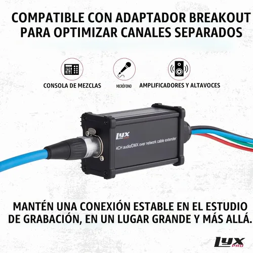 Vista 5 de LyxPro - Cable RJ45 Cat6 Ethercon blindado de 25 pies, macho a macho, azul