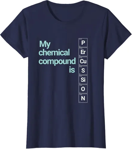 Vista 35 de Percussion Band Geek My Chemical Compound T-Shirt