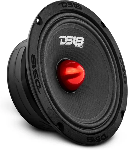 Vista 14 de DS18 PRO-GM6.4B - Altavoz de 6.5 pulgadas, rango medio, bala de aluminio roja, 480 W máximo, 140 W RMS, 4 ohmios, altavoces de puerta de audio