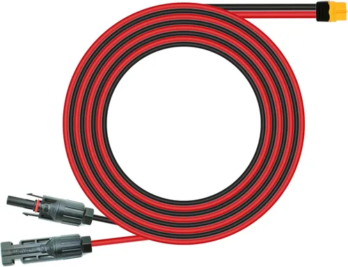 Vista 8 de Cable de extensión de carga solar a XT60, conector solar de 12 pies a XT60, cable adaptador para puerto de entrada XT60, estación de energía