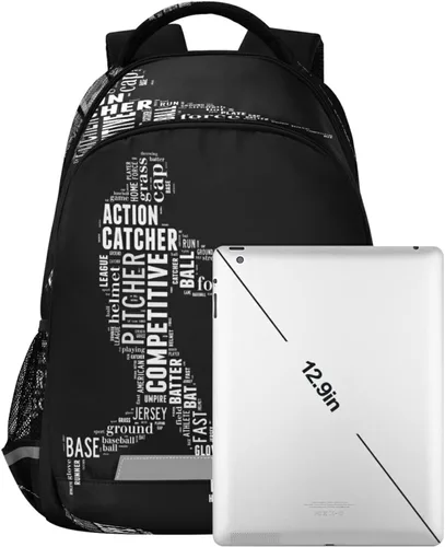Vista 7 de Mochila para niños y niñas, mochilas escolares para estudiantes, bolsa para computadora portátil, mochila casual, mochila con doble cremallera
