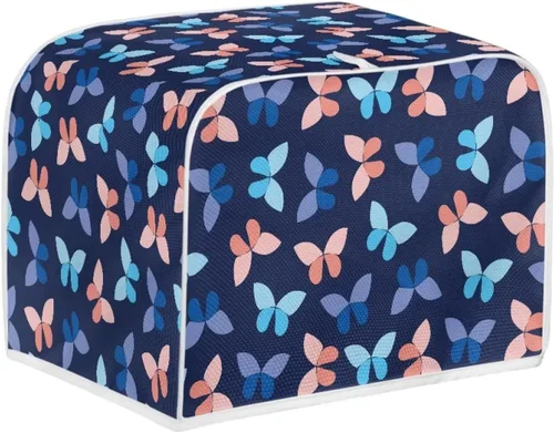 Vista 27 de Dolyues Beach Toaster Cover 2 Slice Universal Size Microwave Oven Dustproof Cover Women Gift Small Bread Cover with Portable Handle
