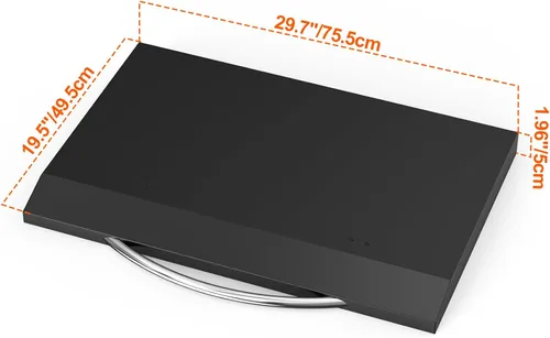 Vista 2 de Only Fire Grill Cover Cubierta superior plana para parrilla Blackstone de 28 pulgadas, ideal para cocinar al aire libre