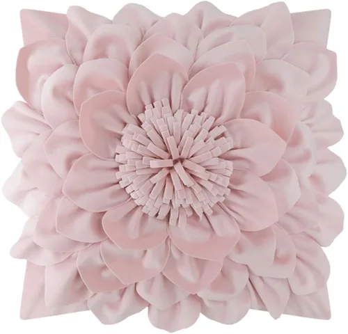 Vista 16 de OiseauVoler Fundas de almohada decorativas con flores 3D de 18 x 18 Verde manzana