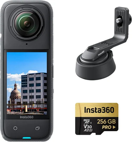 Vista 15 de Insta360 X4 Kit de Construcción - Cámara de construcción 360°, video HDR 360 de 8K30fps, foto de 72MP, lapsos de tiempo de 11K, compatible