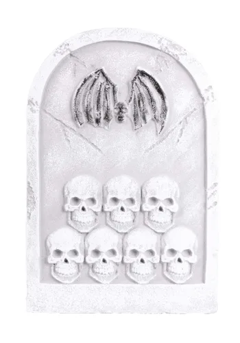 Vista 2 de Set de Decoración Halloween 3 Piezas Lápidas Góticas de 20 Pulgadas Multicolor