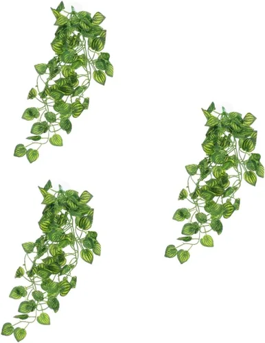 Vista 10 de Angoily 2pcs Paisajismo Plantas Barbudas Dragón Tanque Decoración Plantas Falsas para Reptiles Terrario Plantas Gecko Plant