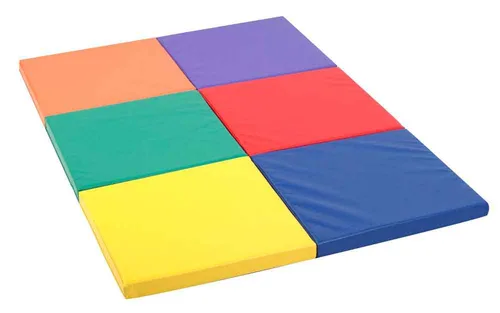 Vista 7 de Children's Factory Tapete de actividades de noche estrellada, alfombrillas de juego de espuma para bebés, sala de juegos de bebés, guardería, Azul