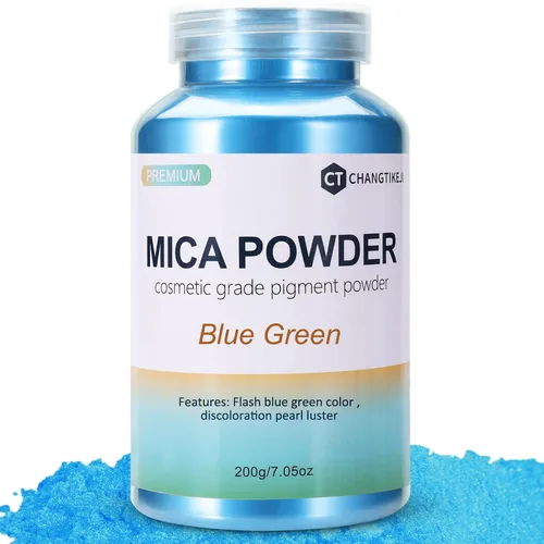 Vista 33 de CHANGTIKEJI Polvo de Mica, 24 Colores - 10g/Botella de Polvo de Pigmento Natural para Resina Epoxy, Fabricación de Jabón, Velas, Brillo de Labios