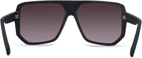 Vista 3 de VonZipper Gafas de sol con rodillo de cobre negro mate con lente degradado marrón