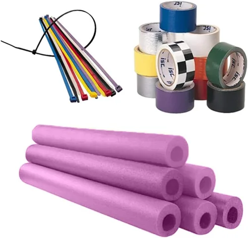 Vista 5 de Kit de instalación de almohadillas de espuma para barra de rollo, color negro