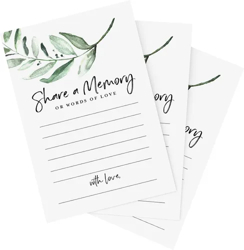 Vista 8 de Bliss Collections Tarjetas de memoria, escritura de corazón, tarjetas para bodas, duchas, cumpleaños, celebración de la vida, funeral, jubilación