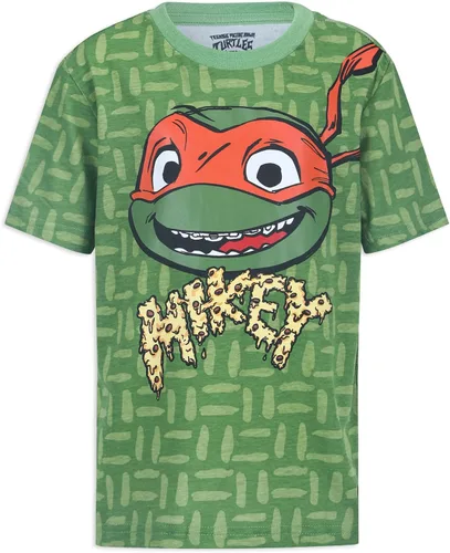 Vista 5 de Nickelodeon Ninja Turtles - Paquete de 4 camisetas para niños pequeños, multicolor