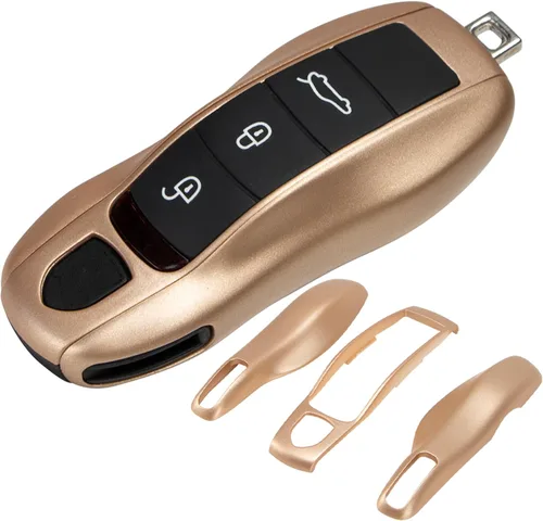 Vista 20 de AeroBon Funda pintada de 3 piezas para llavero compatible con reemplazo de carcasa de llave Porsche (MK1, gris ágata) Also fits 911 718 Boxster