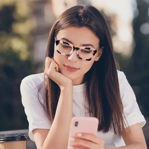 Vista 3 de Gafas de lectura para mujer, lentes de bloqueo de luz azul, filtro cuadrado UV, lentes de lectura para hombres y mujeres, paquete de 5 unidades, 1.75