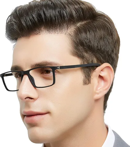 Vista 2 de OCCI CHIARI Gafas de lente transparente para hombre marco óptico cuadrado