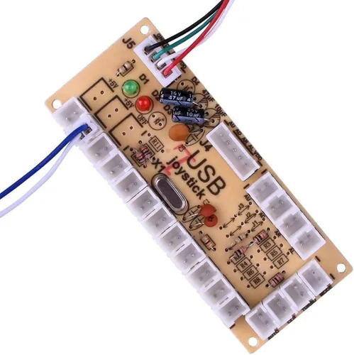 Vista 4 de TAPDRA Zero Delay Arcade USB Encoder PC a Joystick para PC Mame Jamma Raspberry Pi y otros juegos de lucha de PC