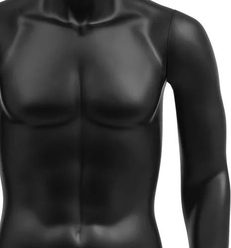 Vista 8 de Soporte de exhibición de vestido masculino, forma de vestido masculino de metal, cuerpo troso maniquí, maniquí de ropa de altura ajustable