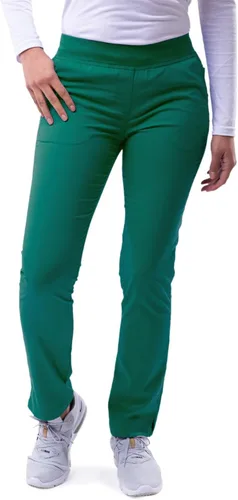 Vista 20 de Adar Pro Scrubs para mujeres - Pantalones de uniforme médico tipo yoga de pierna ajustada Peltre