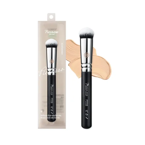 Vista 11 de Piccasso FB21 V-Cut Foundation Brush for Liquid Makeup, Cream Foundation Corte en V
