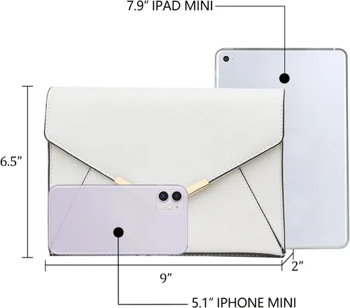 Vista 6 de KKXIU Elegante bolso de mano de piel sintética para mujer, bolso de mano plegable para fiesta, boda, baile de graduación