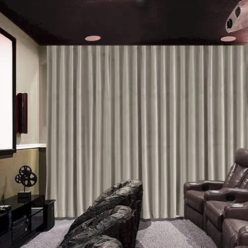 Vista 16 de cololeaf Panel de cortinas opacas de terciopelo con forro para cine en casa, cortina de ganchos planos para barra transversal o pista, 100 pulgadas