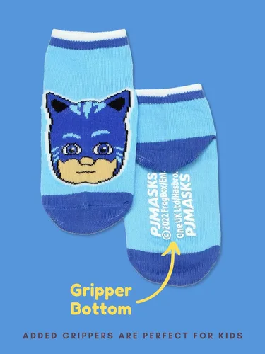 Vista 7 de PJ Masks Paquete de 6 calcetines de agarre para niños pequeños